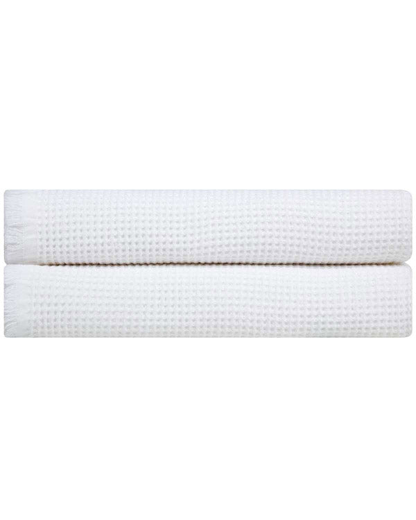Micro Waffle XL Bath Bundle – 2 Pack -White