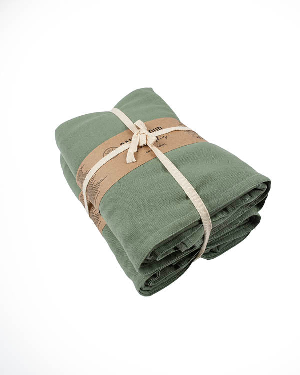 Terra Fringeless XL Bath Bundle 2 Pack – Hedge Green