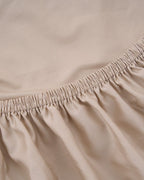 Luxe Sateen Fitted Sheet Beige