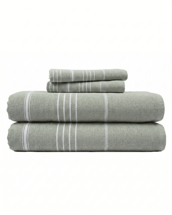 Terra Fringeless XL Bath Bundle – Calcite Pink