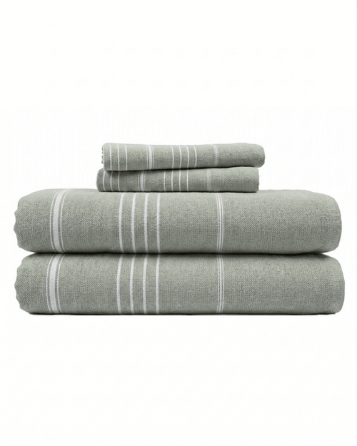 Classic Fringeless XL Bath Bundle – Sage