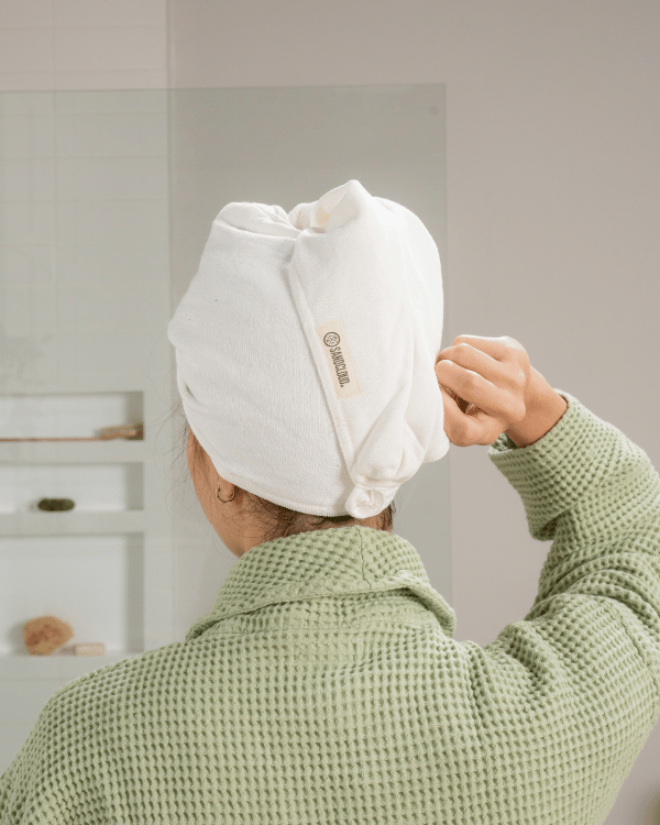 Terra Hair Towel – Ivory