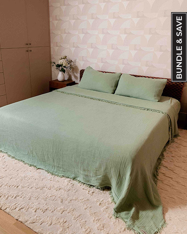 Dark Denim Bedding Set – Queen