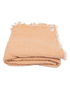 Little Fishies Gauze Receiving Blanket – Peach Fuzz