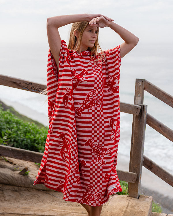 Lemons Hooded Poncho