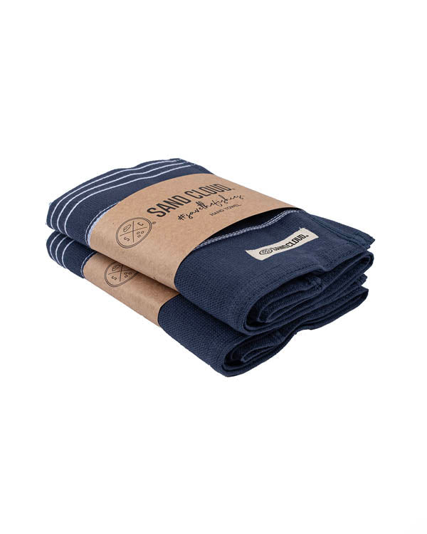 Classic Fringeless Hand Bath Bundle 2 Pack – Navy