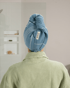 Classic Hair Towel – Slate Blue